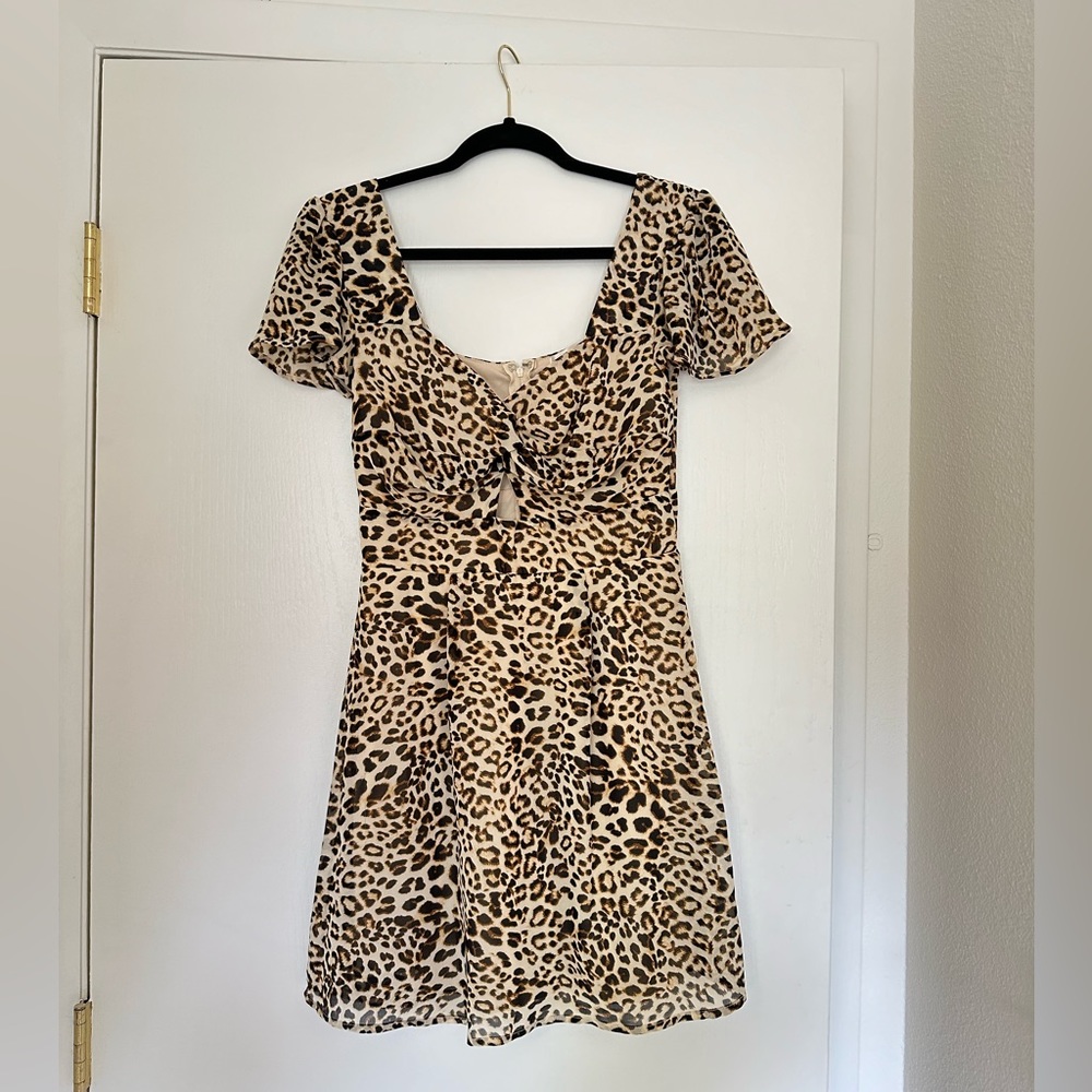 Leopard Print Dress - Small